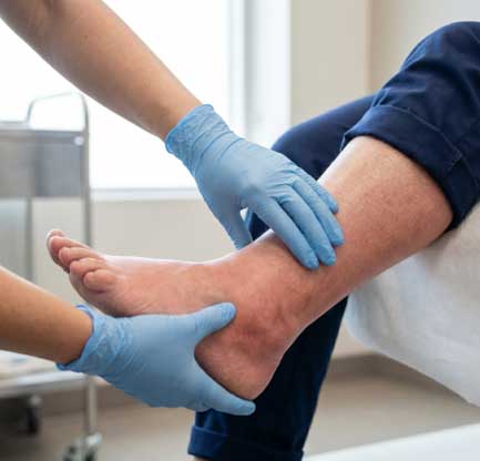 Lower leg exam