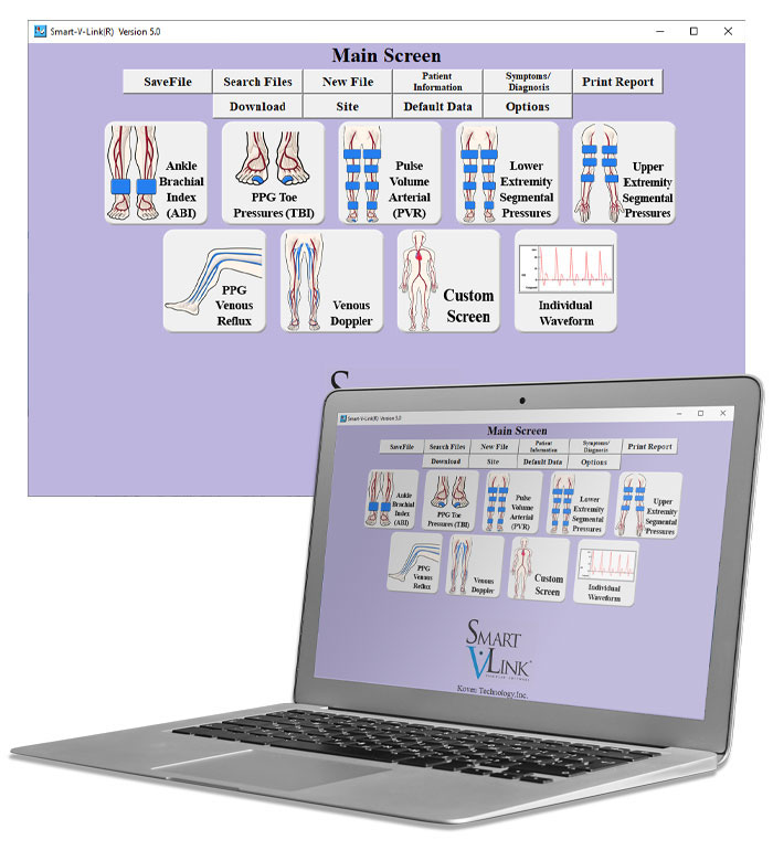 Smart-V-Link Vascular Testing Software